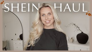 SHEIN AUTUMN HAUL 🍂 Cosy knits amp fall plaid shirts [upl. by Henigman]