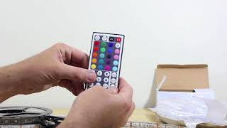 5M 5050 RGB 300LED Strip Lights  Wireless Remote  Unboxing Setup amp Demo [upl. by Yelmene]