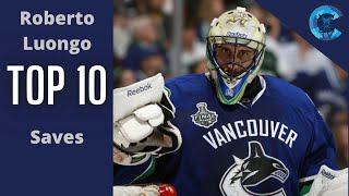 TOP 10 Roberto Luongo Saves [upl. by Kancler]