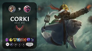 Corki Mid vs Irelia  KR Grandmaster Patch 1324 [upl. by Aber898]