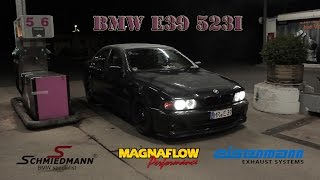 BMW e39 523i M52TÜ Tuning Fächerkrümmer200 Zellen Kats [upl. by Silevi]