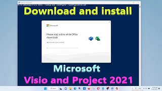 How to download and install Microsoft Visio and Microsoft Project 2021 [upl. by Eniledam]