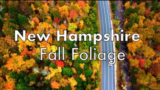 New Hampshire  White Mountains Fall Foliage 2023  Drone View [upl. by Segalman808]