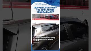 Penyebab Ribuan Buruh Tutup Tol Cipularang Arah Bandung Viral hingga Macet Parah Garagara UMK [upl. by Akla]