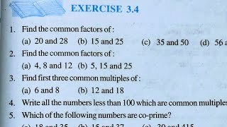 Class 6th maths l Exercise 34 l Chapter 3 l playing with number l NCERT l Solution l cbse board [upl. by Pastelki]