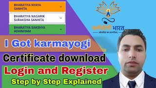 i got karmayogi certificate download  igotkarmayogi  threecriminallaws igotkarmayogi login kais [upl. by Ennailuj]