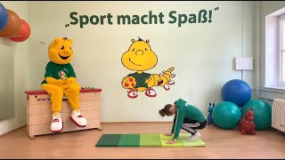 Kindersport zuhause  Fit mit Sportikus Teil 33 Rollen rollen [upl. by Sairtemed]