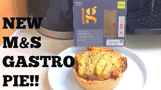 New MampS Gastropub STEAK amp CHIPS PIE  Food Review [upl. by Faunie195]