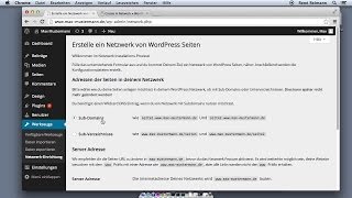 Die MultisiteFunktion einrichten  WordPress 4 – Das umfassende Training [upl. by Galloway]
