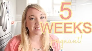 5 Weeks Pregnant  Hcg levels Midwife amp Weird dreams [upl. by Sakhuja592]