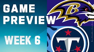 Baltimore Ravens vs Tennessee Titans  2023 Week 6 Game Preview [upl. by Nauhs]