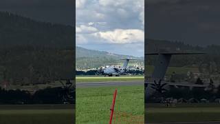 AIRPOWER 2024  German Air Force A400MTakeoff at Zeltweg Air Base shorts germanairforce [upl. by Rezal]