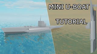 MINI UBoat Tutorial  Plane Crazy  Roblox [upl. by Eesdnil]