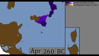 First Punic War  Every Month 264241 BCE [upl. by Ardene623]