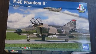 Inbox Review of the 148 Scale F4E Phantom II from Italeri V20 [upl. by Ysnat]