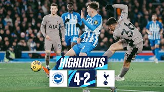 BRIGHTON 42 TOTTENHAM HOTSPUR  PREMIER LEAGUE HIGHLIGHTS [upl. by Lambert897]