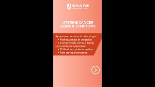 Uterine Cancer Signs amp Symptoms [upl. by Ahsila333]