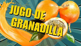 Jugo de granadilla  jugos naturales  paso a paso  recetas fáciles [upl. by Zerimar]