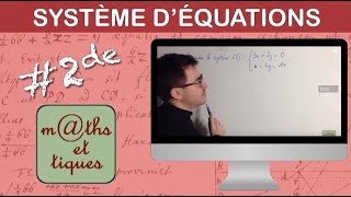 Résoudre un système par substitution 1  Seconde [upl. by Saduj929]