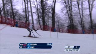 Mens super combined standing  Alpine skiing  Sochi 2014 Paralympic Winter Games [upl. by Omsoc708]