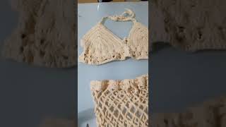 Conjunto praiana crochet artesanato [upl. by Augusto171]