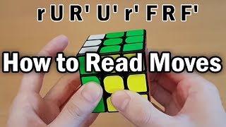 Rubiks Cube How to Read Algorithms Full Notation Guide [upl. by Zoi]