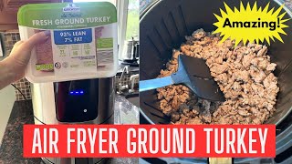 How to Cook Perfect Ground Turkey in the Air Fryer Every Time 🌟 Easy amp Healthy Recipe [upl. by Krause]