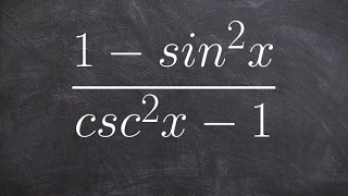 How to use pythagorean identities to simplify trig identities [upl. by Chaunce]