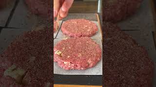 Smoked Cajun Burgers 🍔 Using tonychacherescreolefoods6156 Burger Marinade for the perfect flavor [upl. by Herzen276]