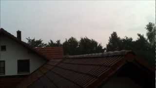 Unwetter am 2 Juli 2012 in Dingolfing mit Sirenenalarm [upl. by Monroy]