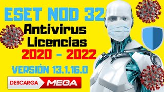 LICENCIA ESET NOD32 ANTIVIRUS ACTUALIZADO 2021 [upl. by Rahcir]