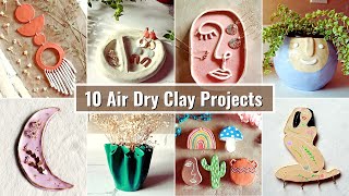 10 Air Dry Clay Beginner Friendly Tutorials  home decor [upl. by Dru43]