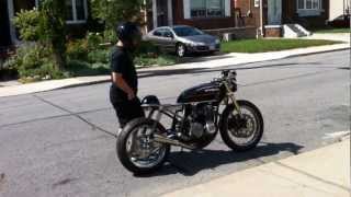 Honda CB550  Olivias first ride [upl. by Aissilem]