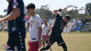 2024 WFDF World Ultimate Championships Team USA Finals Highlights [upl. by Ecidnarb]