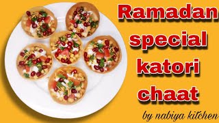 Quick And Easy Katori Chaat Recipe Street Style Katori ChaatRamadan Special By Nabiya Kitchen [upl. by Nonie]