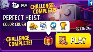 Meow Challenge  Color Crush Rainbow Perfect Heist Solo Challenge  Match Masters [upl. by Ordnasela957]