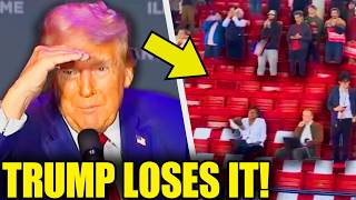 Watch Trump Throw TANTRUM After Seeing EMPTY Crowd [upl. by Ethelin]