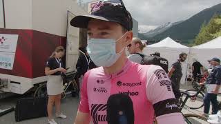 Neilson Powless  Interview at the finish  Stage 5  Tour de Suisse 2023 [upl. by Komsa373]