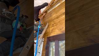 installation of wooden lining woodworning [upl. by Johny]