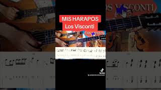 mis harapos losvisconti guitarra musica cover tutorial [upl. by Htebazileyram]