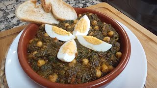 ESPINACAS CON GARBANZOS un manjar que cuando las pruebas desearas repetir 😋 receta paso a paso [upl. by Leesa]