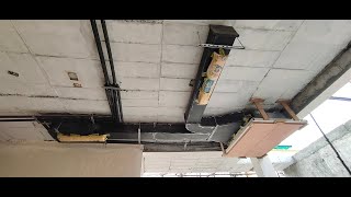 HVAC Ducting With soundproofing foamduct airconditioning aircooler galvanizedsteel watchvideo [upl. by Chapen]