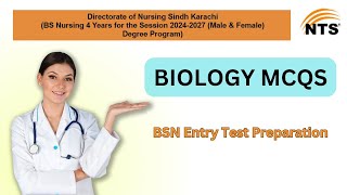 BSN Admission Entry Test Preparation I NTS BSN test Preparation I Biology MCQs [upl. by Ellehsyt426]