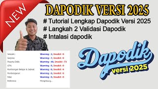 Langkahlangkah Instal Dapodik 2025  Tutorial Lengkap [upl. by Granlund]