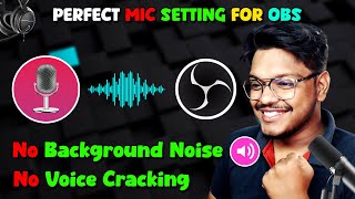 How To Get a Professional Sound In OBS  OBS Mic Settings In HINDI [upl. by Nojram]