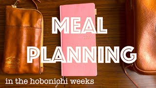 How I use the Hobonichi weeks for meal planning  functional and realistic plan with me [upl. by Noremmac148]