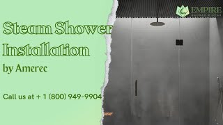 Amerec  steam shower installation [upl. by Drawd]