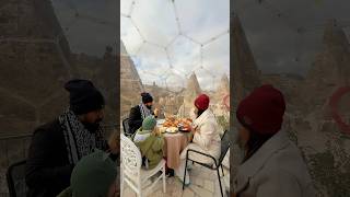 Cappadocia breakfast where the view is as good as the food 🌄🍽️ cappadocia turkey [upl. by Anirat]