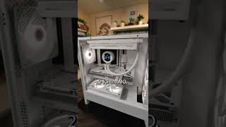 CLEAN White NZXT H5 Flow RGB Build pc pcgaming gamingpc pcbuild [upl. by O'Hara]