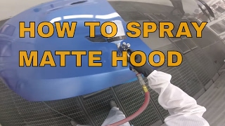 How to spray a matte hood with PPG [upl. by Riccio150]